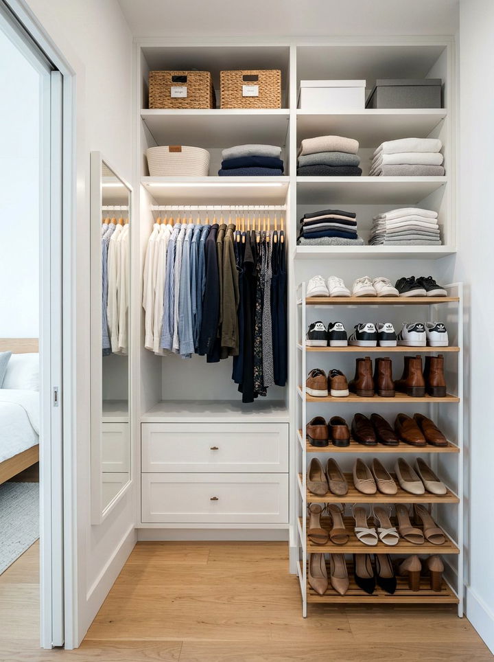 Shoe Rack - 30 bedroom hacks