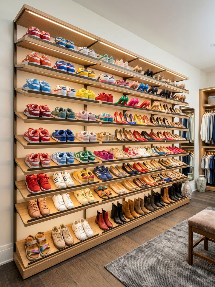 Shoe Shelf For Closet - 30 bedroom closet shelving ideas