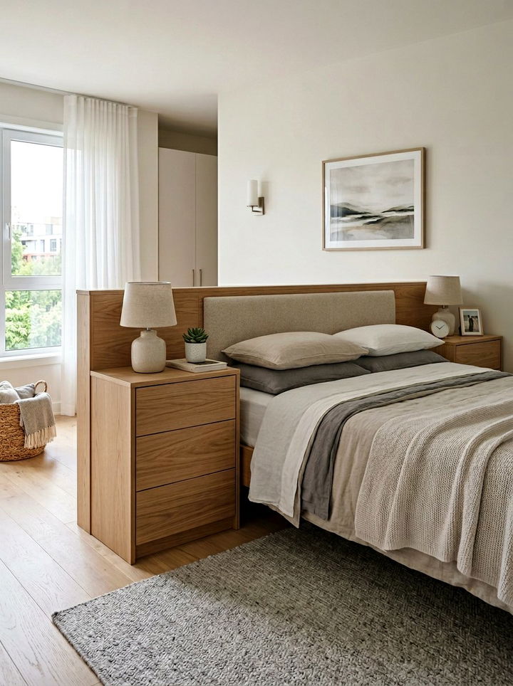 Side Drawer Storage Headboard - 30 bedroom storage headboards