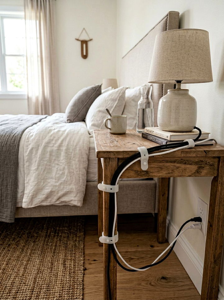 Silicone Cable Management Ties - 30 bedroom cable organizers