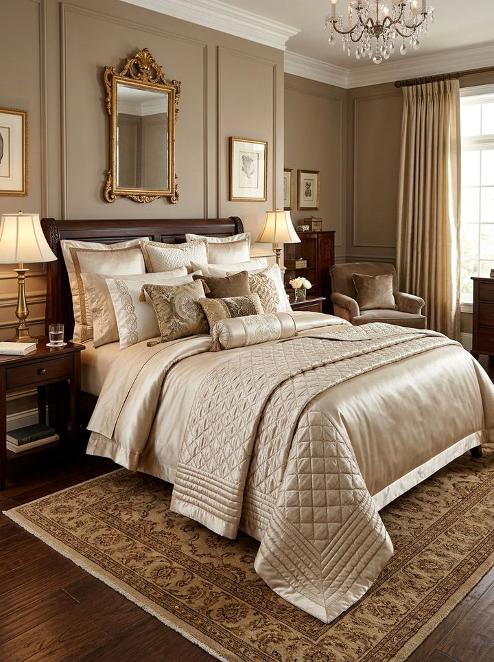 Silk Bed Linen - 30 traditional bedroom ideas