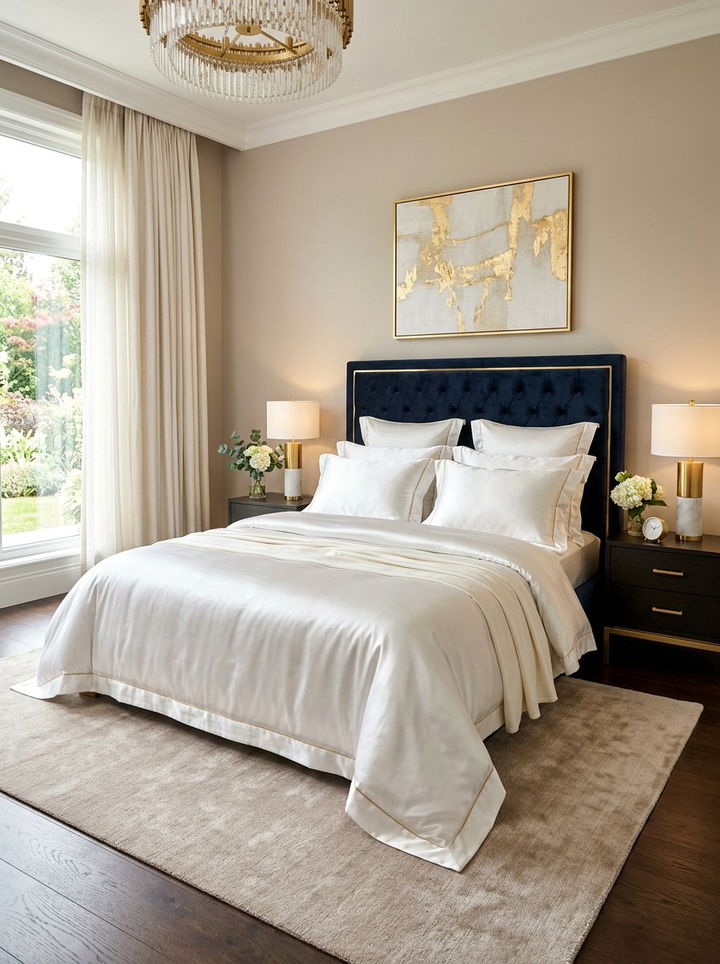 Silk Bedding Bedroom - 30 textured bedroom ideas