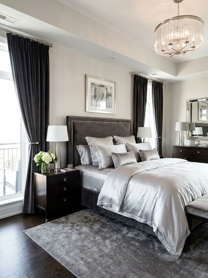 Silk Bedding Master Bedroom - 30 luxury bedroom ideas