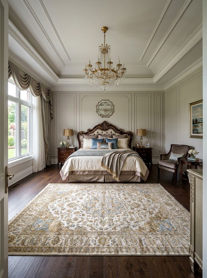 Silk Blend Rug - 30 bedroom rug ideas