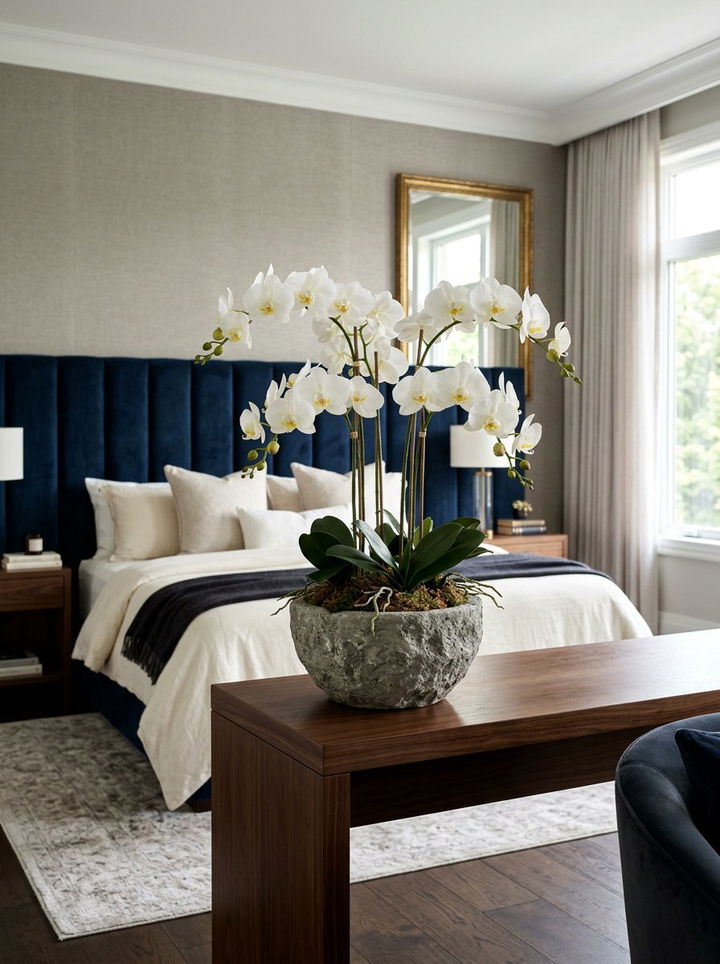 Silk Orchid Display - 30 bedroom faux flowers