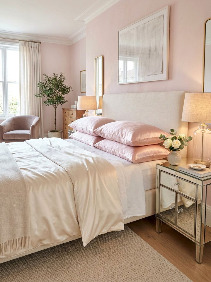 Silk Pillowcase - 30 layered texture bedroom ideas