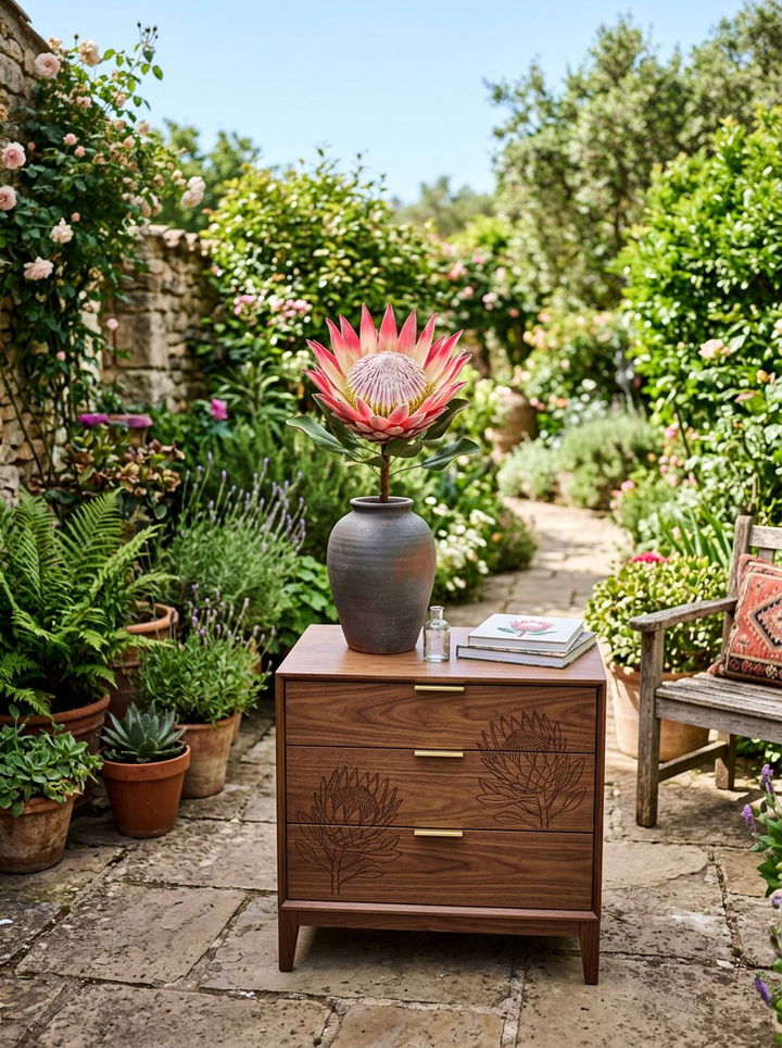 Silk Protea Flower - 30 bedroom faux flowers