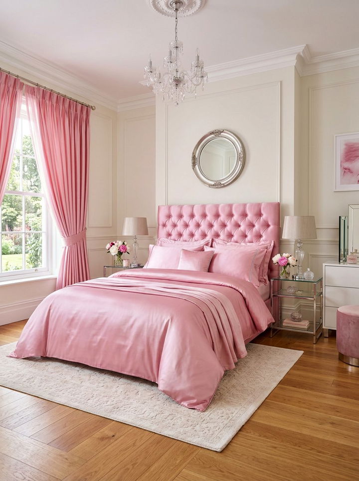 Silk pink bedroom - 30 bubblegum pink bedroom ideas