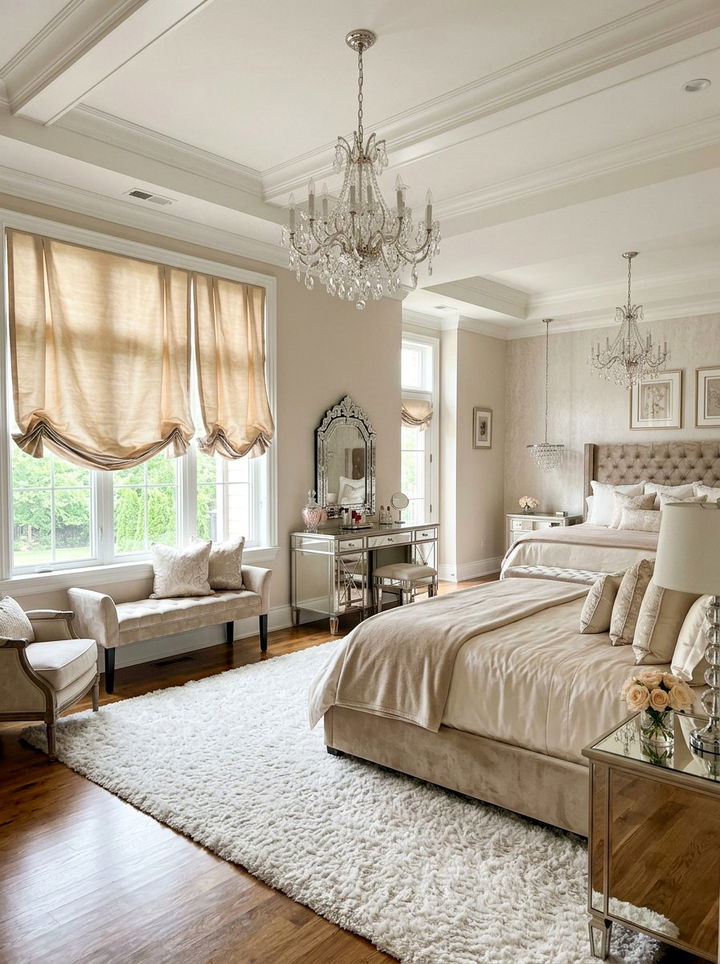 Silk roman shades - 30 bedroom roman shades