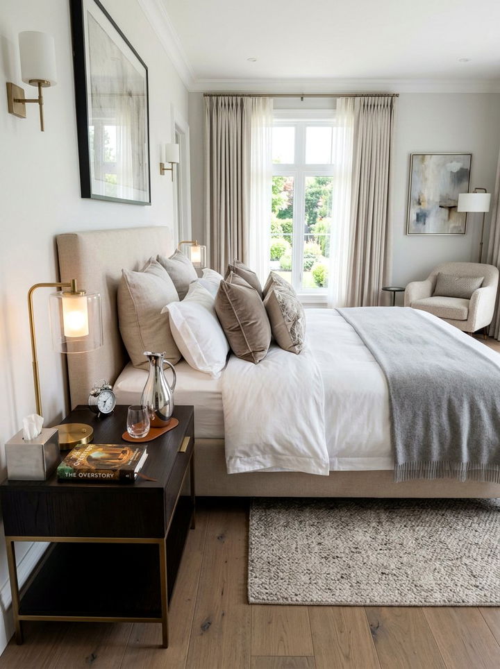 Silver Bedside Carafe - 30 silver accent bedroom ideas