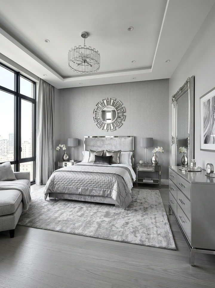 Silver Gray Bedroom - 30 serene bedroom color ideas