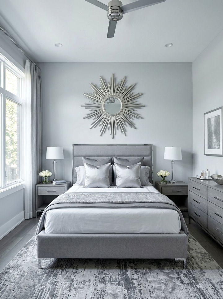 Silver Sunburst Mirror Decor - 30 bedroom sunburst mirrors