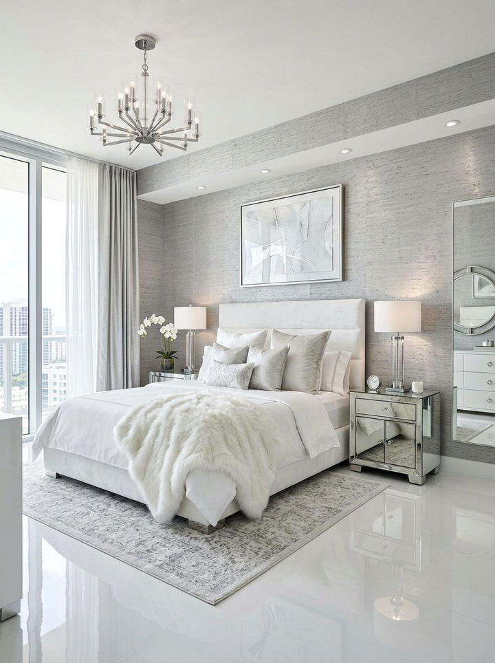 Silver grasscloth wallpaper - 30 bedroom grasscloth wallpapers