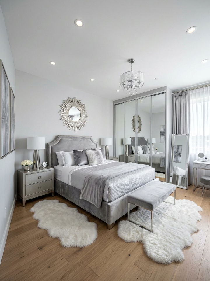 Silver gray bedroom - 30 Nordic bedroom color ideas