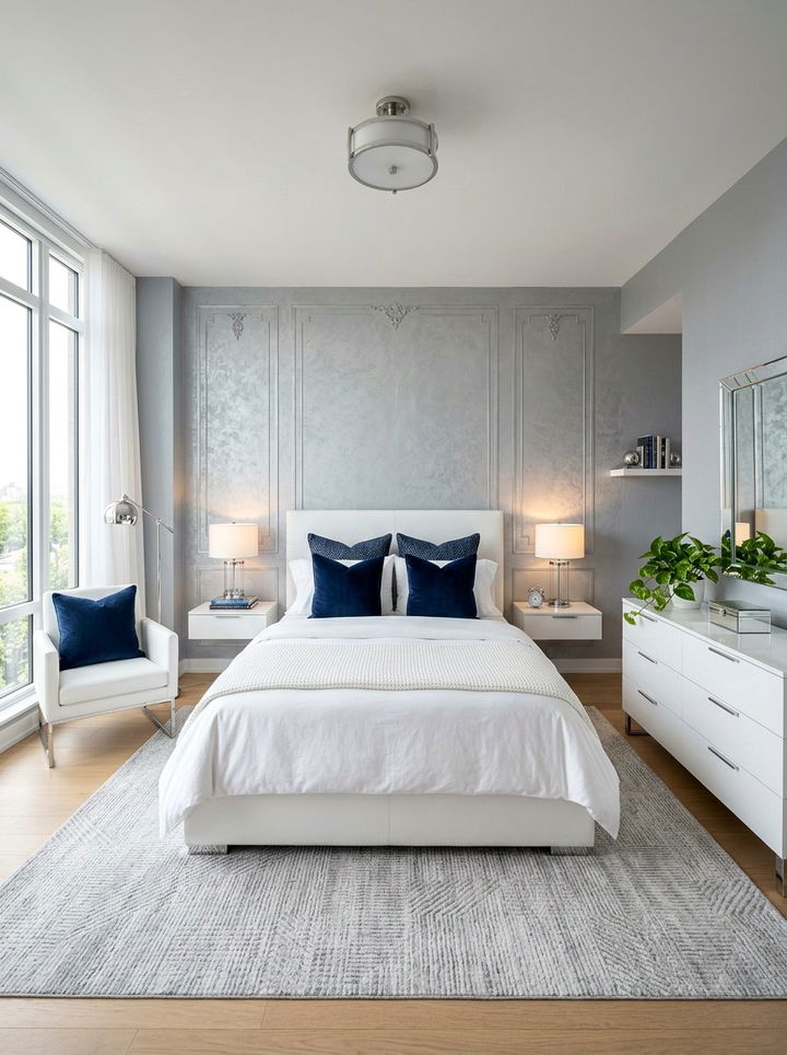 Silver - 30 subtle bedroom color ideas