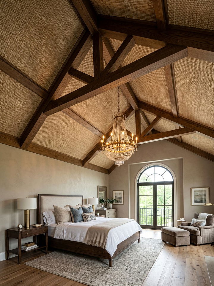 Sisal ceiling treatment - 30 sisal bedroom ideas