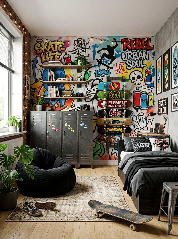 Skateboard Bedroom Decor - 30 boys bedroom ideas