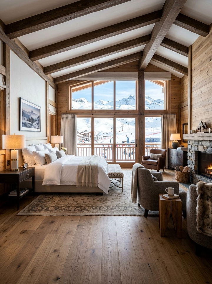 Ski Resort Style Bedroom - 30 mountain house bedroom ideas