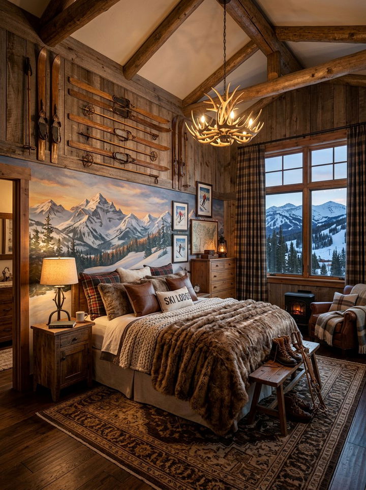 Ski bedroom - 30 sports themed bedroom ideas