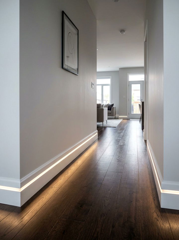 Skirting board led lighting - 30 bedroom led strip lights ideas