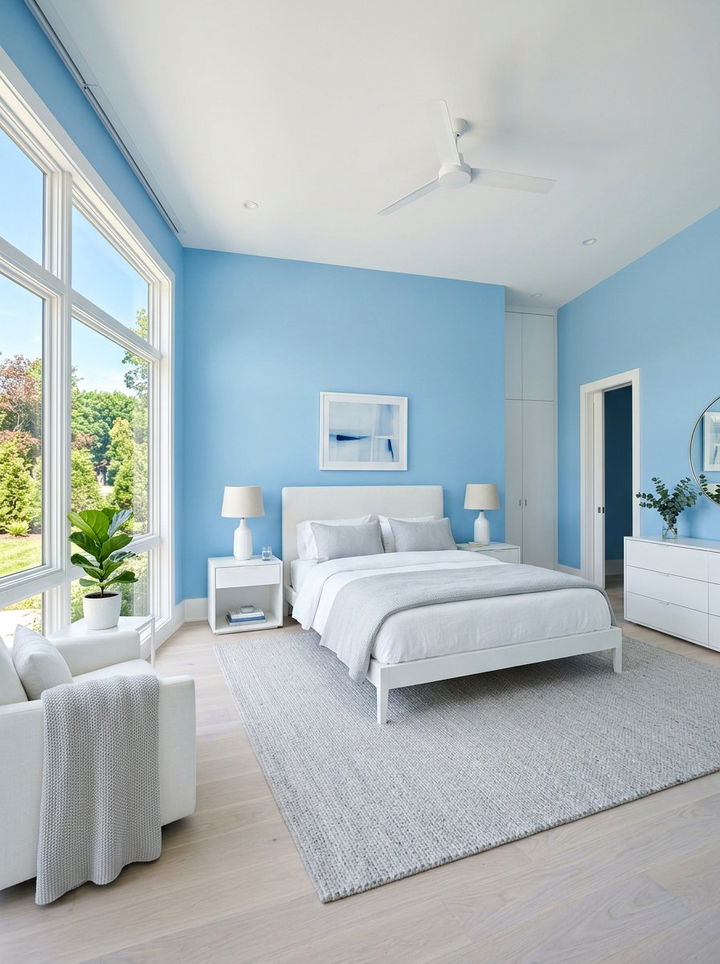 Sky Blue Bedroom - 30 bedroom color ideas