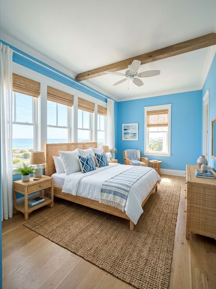 Sky Blue Bedroom - 30 cool toned bedroom ideas