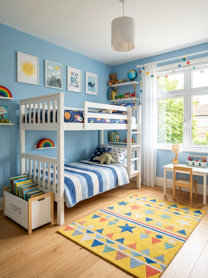 Sky Blue Kids Room - 30 blue bedroom ideas