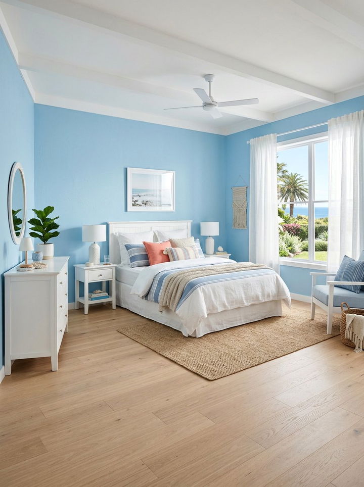 Sky Blue - 30 subtle bedroom color ideas