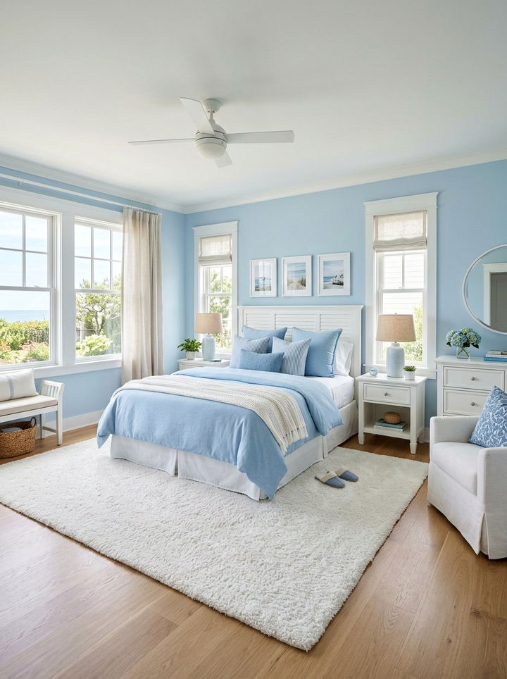 Sky blue bedroom - 30 luxurious bedroom color ideas