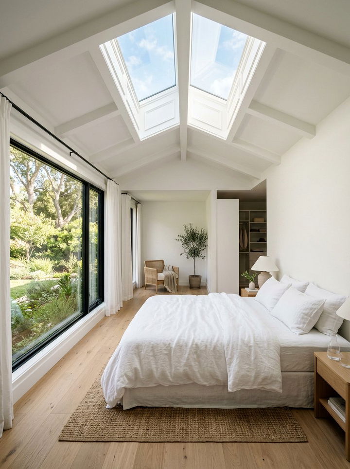 Skylight And Picture Window - 30 bedroom picture windows