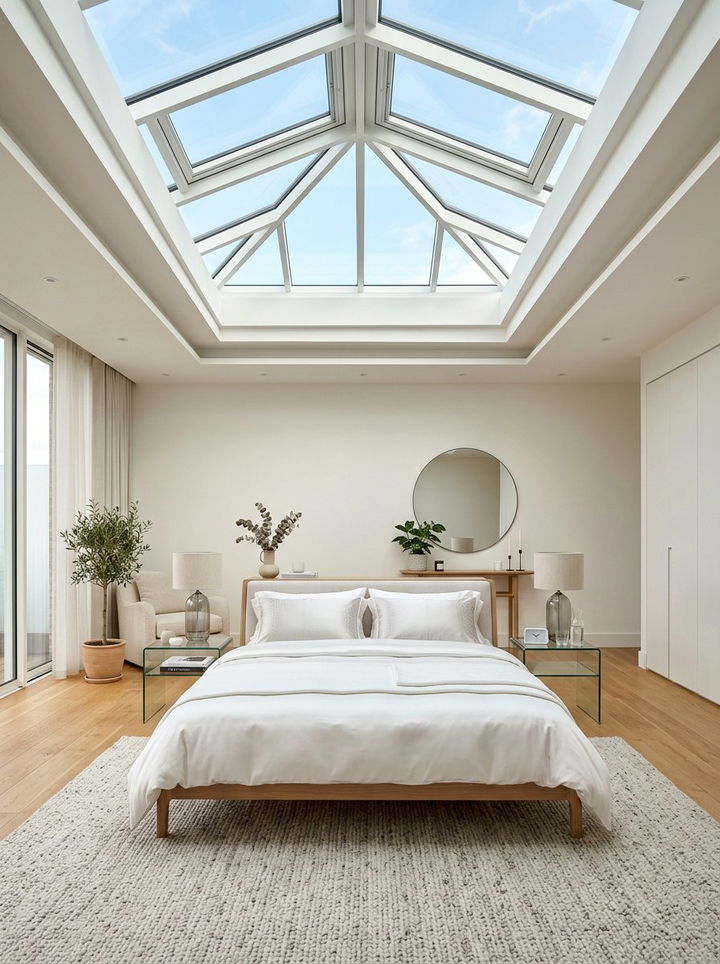 Skylight Bedroom - 30 bedroom window ideas