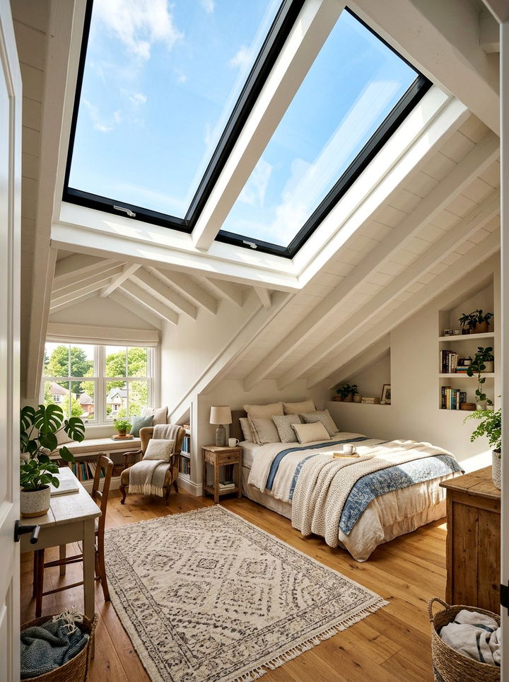 Skylight Ceiling - 30 bedroom ceiling design ideas
