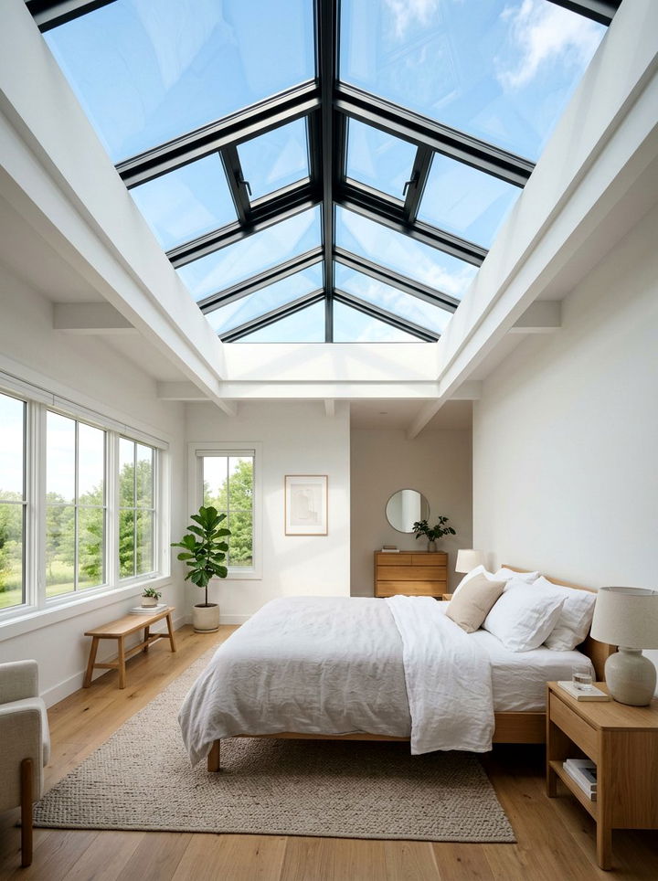 Skylight Ceiling - 30 bedroom ceiling ideas