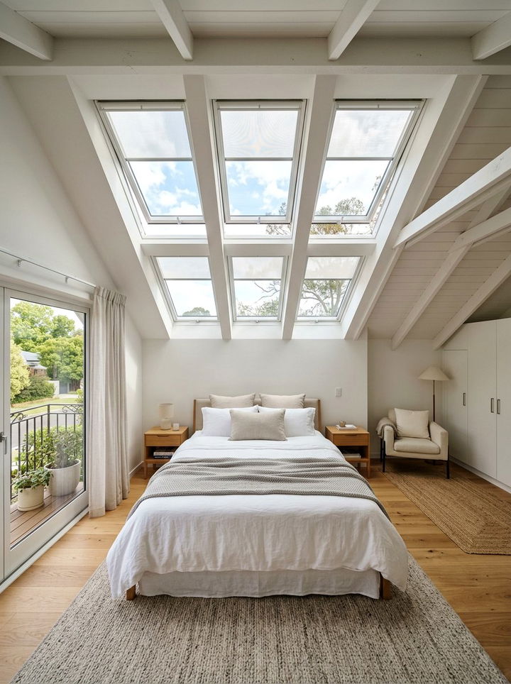 Skylight bedroom design - 30 bonus room to bedroom ideas