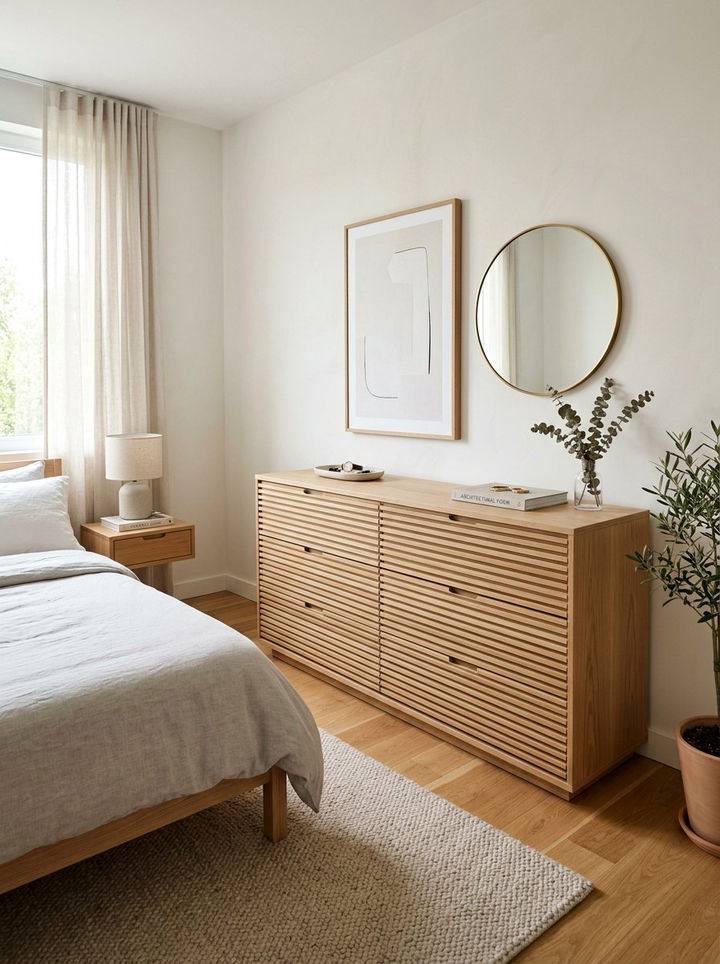 Slat Wood Front Dresser - 30 bedroom wood dressers