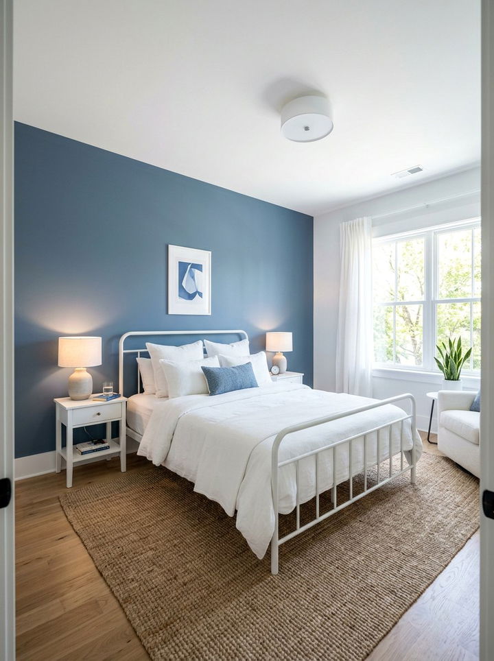 Slate Blue And White Bedroom - 30 slate blue bedroom ideas