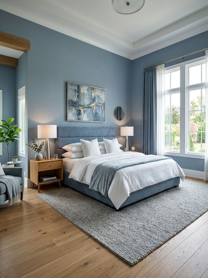 Slate Blue Bedroom - 30 slate bedroom ideas