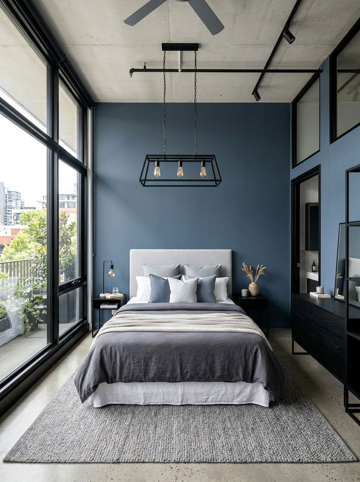 Slate Blue Bedroom - 30 cozy bedroom color ideas