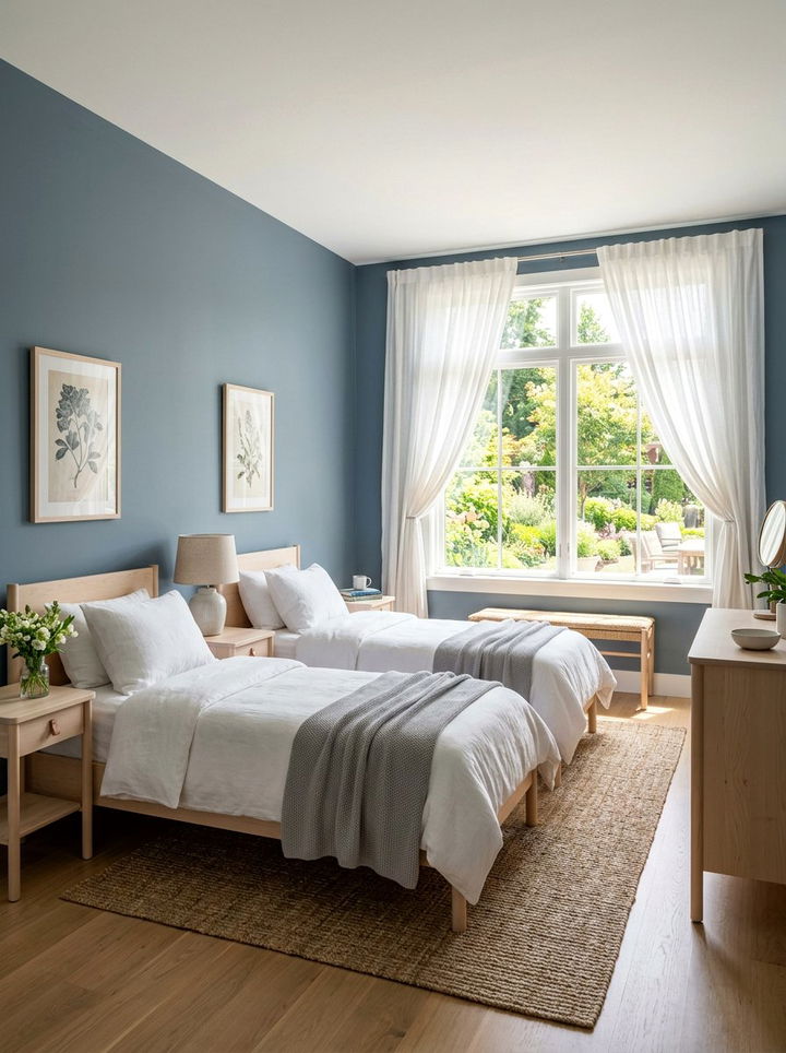 Slate Blue Guest Bedroom - 30 slate blue bedroom ideas