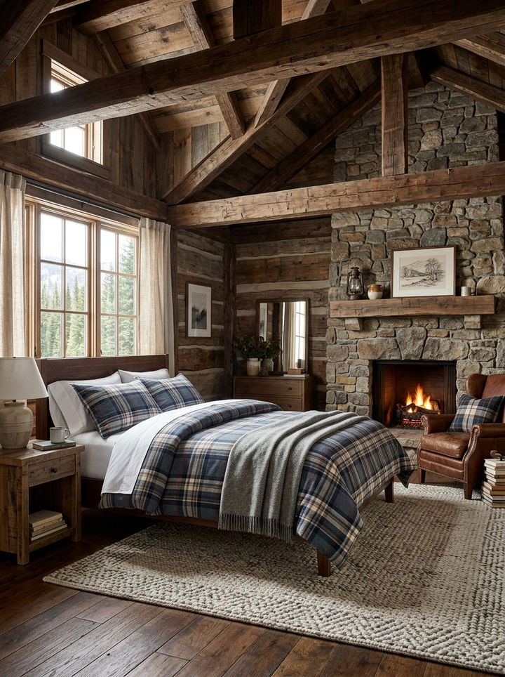 Slate Blue Plaid Duvet - 30 bedroom blue bedding ideas