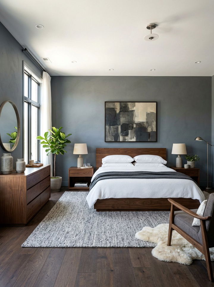 Slate Gray Bedroom - 30 cool gray bedroom ideas