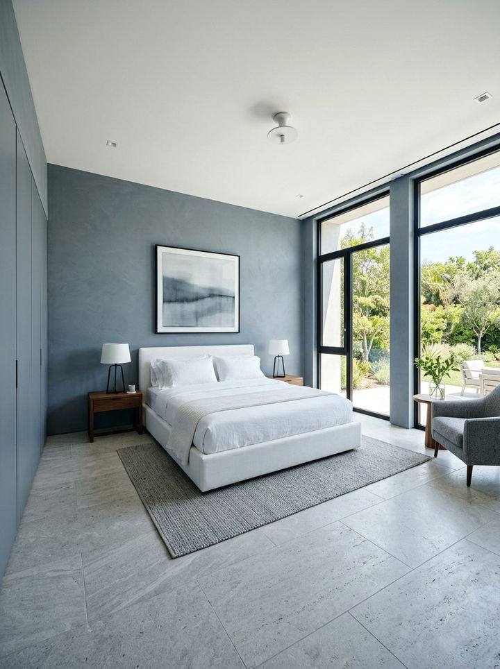 Slate Gray Bedroom - 30 moody bedroom color ideas