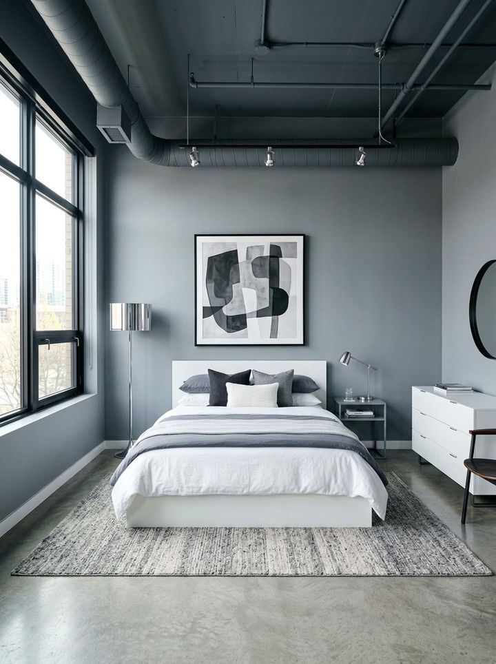 Slate Gray Bedroom - 30 bedroom color ideas