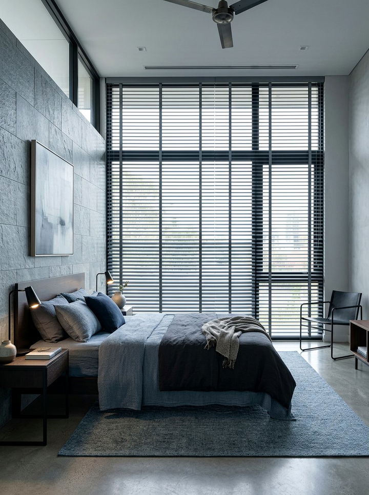 Slate Gray Venetian Blinds - 30 bedroom venetian blinds