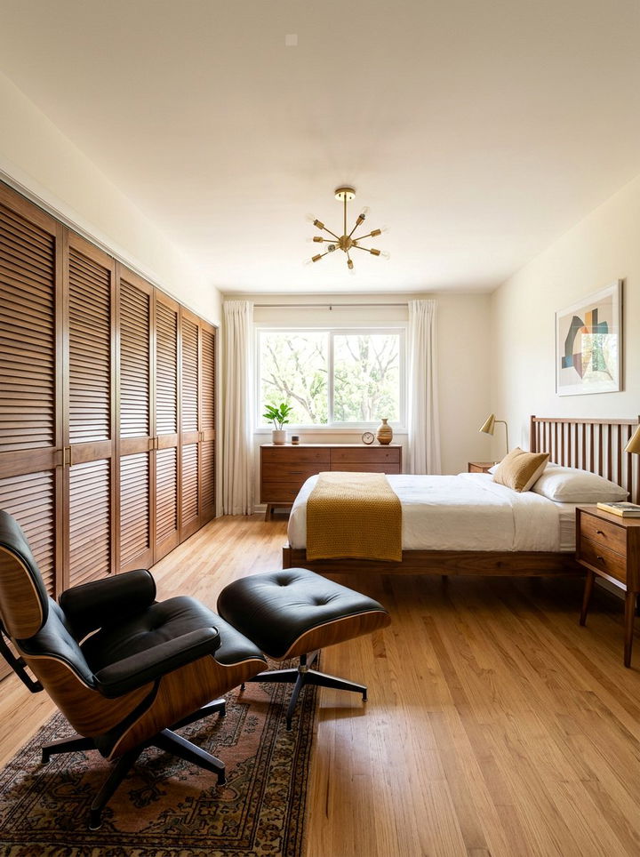 Slatted Wood Closet Door - 30 bedroom closet doors