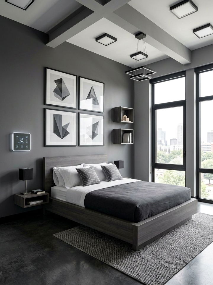 Sleek Square Thermostat - 30 bedroom thermostats