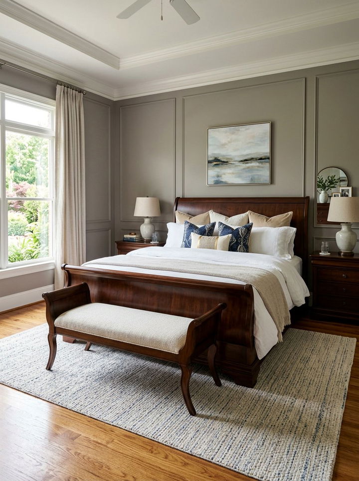 Sleigh Bed Bench Footboard - 30 bedroom sleigh beds