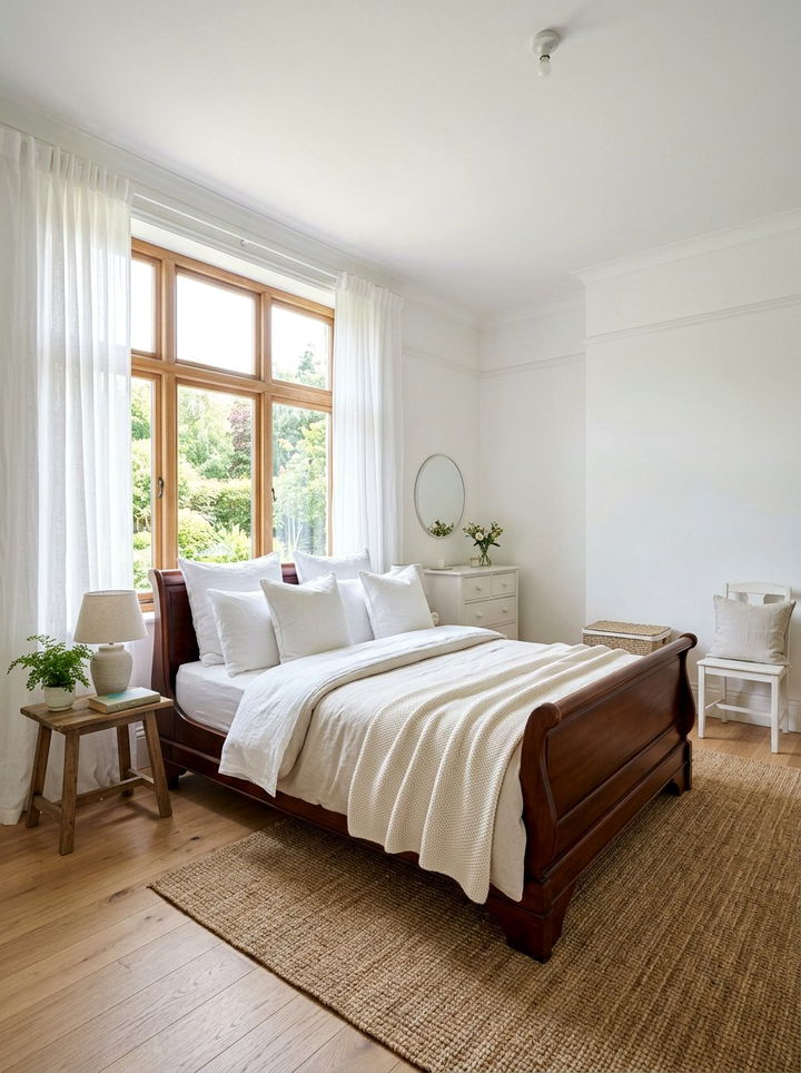 Sleigh Bed Near Window - 30 bedroom sleigh beds