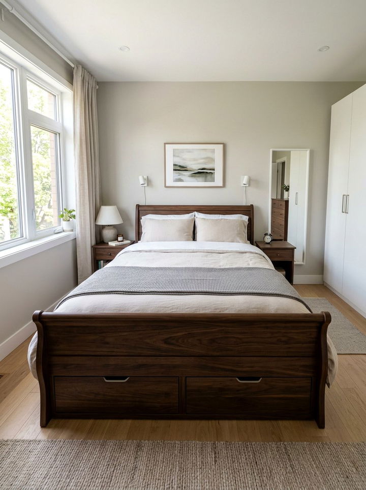 Sleigh Bed With Storage - 30 bedroom sleigh beds