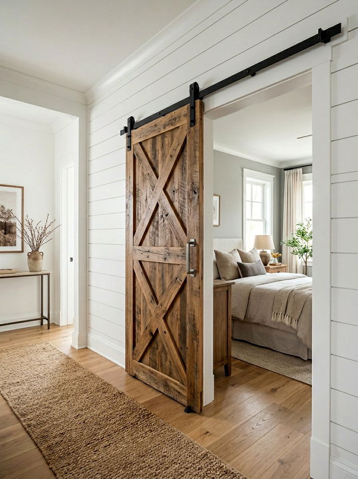 Sliding Barn Door Bedroom - 30 bedroom reclaimed wood furniture ideas